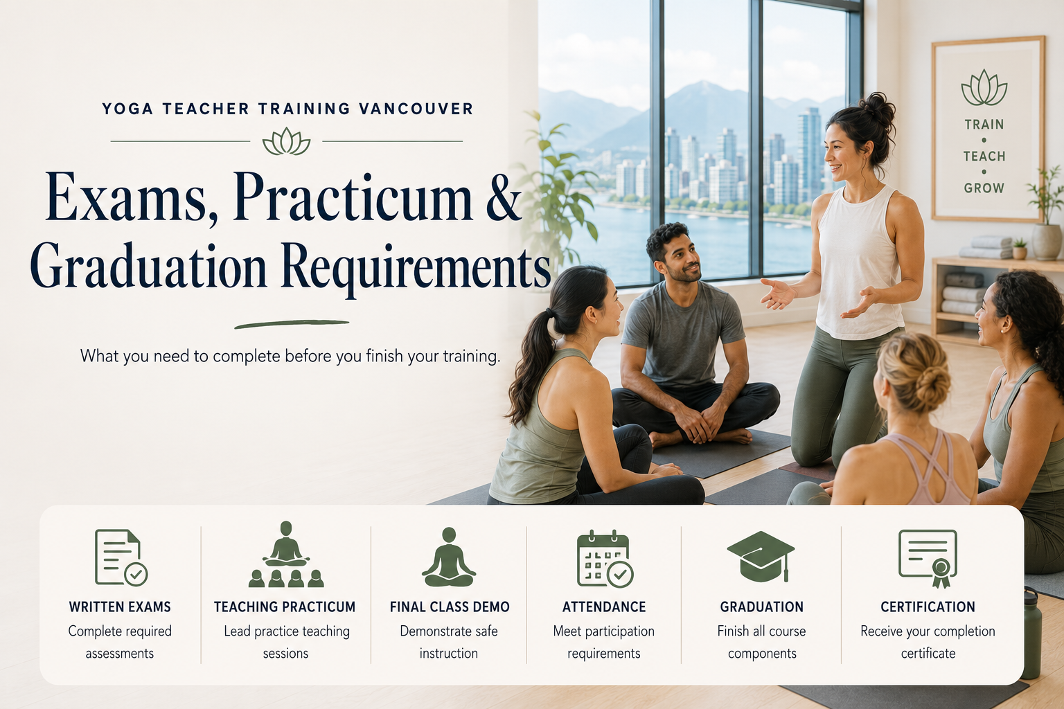 Yoga Teacher Training Vancouver: Exams, Practicum & Graduation Requirements