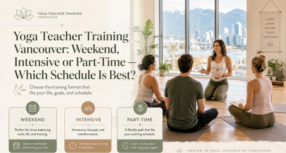 Yoga Teacher Training Vancouver: Weekend, Intensive or Part-Time — Which Schedule Is Best?