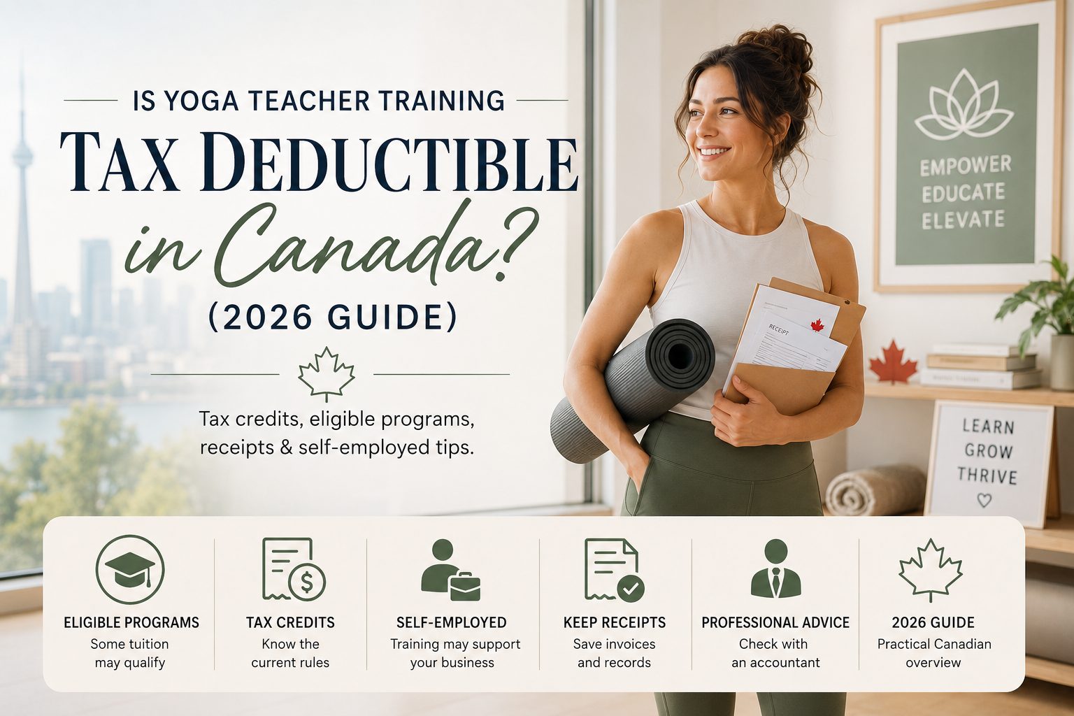 Is Yoga Teacher Training Tax Deductible in Canada? (2026 Guide)
